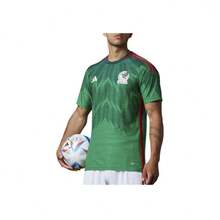 Adidas Mexico 22 Home Authentic Jersey Vivid Green/Collegiate Green Streetwear Men - Multicolor - View 5