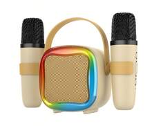 Reletech Portable Bluetooth Karaoke Speaker With 2 Wireless Microphones, RGB Gradient Light, Recording & Multi Sound Effects, Mini Karaoke Machine For Home Party Indoor Gathering - View 13