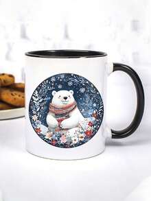 4pcs Nordic Scandinavian Round Santa Claus Snowman Reindeer Christmas Tree Hanging Decor DIY UV DTF Erasable Transfer Stickers, Winter Merry Christmas Theme Suitable For Mugs, Coffee Cups, Glass Cups, Vases, Laptops, Phone Cases, Greeting Cards, Illustrations, Junk Journals, Planners, Scrapbooks, Photo Albums And Home Decor, 6.8cm - Nordic Style - View 8