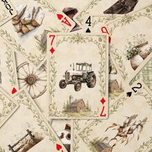YFOPEN Farm Playing Cards, Vintage Farm Style, Featuring Farm Tools, Farm Animals, Farm Landscapes, Nostalgic Pastoral Style Leisure Cards, Home Gathering Entertainment Table Game Cards, Casual Fun Desktop Game Cards. - Multicolor - View 2