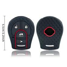Remote 4 Buttons Car Key Silicone Case Cover Shell For Maxima Versa Altima Sentra Tiida Armada X-Trail - black - View 6