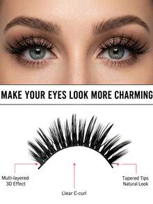 10 Pairs Soft Cat Eye False Eyelashes, Fluffy And Full Appearance, High Resilience And Reusable Material, Suitable For Daily Makeup, Parties, Weddings And Holiday Looks - View 5