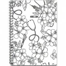 1pc Stethoscope Pattern Medical Spiral Notebook, Suitable For Nurses - Gift For Future Doctors And Medical Students - B - View 1