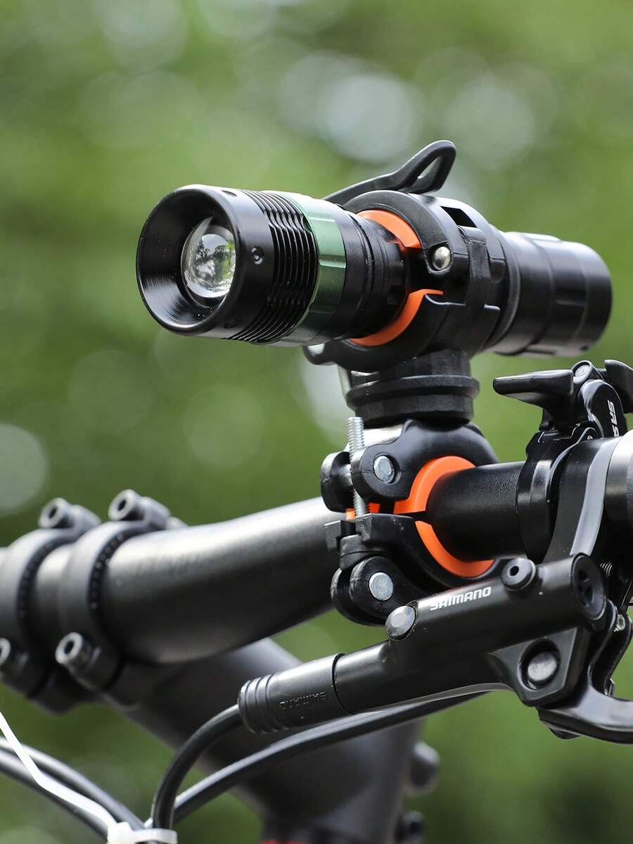 TOSUOD Bicycle Front Light Mount Clip Flashlight Holder Rotatable Light Bracket Cycling Accessories - Multicolor - View 1