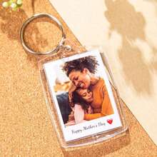 1/3/5pcs Customized Photo & Text, Personalized Keyring, Couples Keychain, Father's Day Gift, Anniversary Gift, Birthday's Gift, Couples Gift - Multicolor - View 9