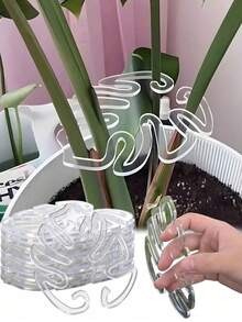 5 buah/Set Penyangga Batang Tanaman, Penyangga Tanaman Berbentuk Daun Akrilik, Klip Penstabil Monstera Akrilik, Penyangga Tanaman Monstera Berbentuk Daun, Cocok Untuk Menanam Tanaman di Dalam dan Luar Ruangan. Penyangga Tanaman yang Unik dan Cantik, Efektif Menstabilkan Batang dan Akar Tanaman, Sangat Cocok Untuk Kebutuhan Menanam Tanaman Merambat di Dalam dan Luar Ruangan. - transparan - View 12