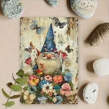 Whimsical Garden Gnome Metal Sign With Colorful Flowers, 20.32x 30.48cm - Rustic Decor For Patios, Bedrooms, And Home Gardens, In A Vintage, Dreamy Style, Perfect For Room Decoration. - 1PC - View 3