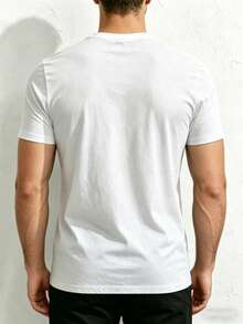 Camiseta de Cuello Redondo para Hombre con Diseño de Motocicleta Vintage, Corte Holgado,% Algodón, Moderna y Versátil, Tejido Suave y Cómodo, Adecuada para Uso Diario y Regalos Navideños - Negro - Ver 8