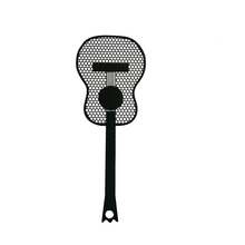 Creative Guitar-Shaped Fly Swatter, Durable PLA Material, Honeycomb Mesh Surface For Even Force Distribution, Efficient And Effort-Saving Mosquito Swatting, Lightweight Long Handle Design, Suitable For Home, Kitchen And Garden - Multiple Styles - View 3