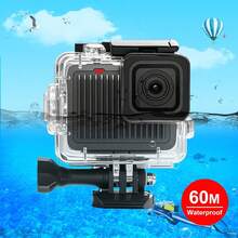 For HERO 4K 2024 PULUZ 60m / 196ft Waterproof Housing Protective Case With Buckle Basic Mount & Screw (Transparent) - View 2