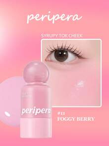 Peripera 11 霧莓糖漿 Tok 腮紅，爆紅 K-Beauty 水光果凍液體腮紅，可疊加霧莓色調，不黏膩且保濕，自然玻璃肌光澤，Olive Young 精選，韓國彩妝，9g/0.31 Oz - 11 - 查看 3