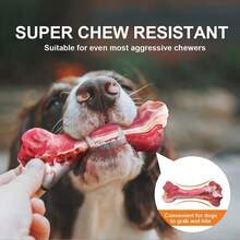 1PC New Dog Interactive Toy Pet Chew Dog Bite Simulation Rubber Toy Teething Rubber Bone Toy - Multicolor - View 11