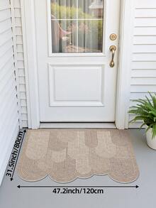 DAJIANG 1pc Pvc Doormat In Plant Pot Design With Silk Circle, Fresh Style, Mud Scraping, Easy To Clean, Doorway Mat Suitable For Restaurant, Outdoor Home Bathroom Decor Bath Rug Floor Carpet Outdoor Rug Door Mat Fall Decor Bathroom Accessories Back To School Entryway Decor - Multicolor - View 15