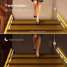 LQHZMYY Human Body Sensor COB Light Strip Flowing Sensor LED Light Bar, USB Powered Flexible Light Strip, Wall-Mounted Design, Warm White/White Light Adjustable Delay, Cuttable, Multi-Functional Suitable For Stairs, Bedroom, Living Room, Cabinet, Entertainment Space - Sensor-activated Water Flow - View 9