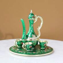 SIQIZHOU 1個奢華琺瑯水鑽鑲嵌小酒瓶首飾盒 手工飾品 戒指耳環收納 翻蓋防塵 禮品 水鑽鑲嵌小酒瓶裝飾手工首飾盒 俄式收納盒 創意小禮物 - 彩色 - 查看 10