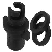 Inflatable Kayak Air Valve Adapter Universal Air Pump Connector Inflation Accessory For Canoe Rubber Boat Sup Board Inflatable Water Sports Equipment Inflate Deflate Replacement Fitting - Black - View 12