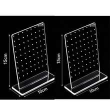 72-Hole Earring Holder, Acrylic Stud Earring Stand, Transparent Acrylic Earring & Lip Piercing Display Rack, Jewelry Display Stand, Storage Organizer, Women's Travel Essential, Back To School Dorm Storage, All-Season Desktop Decor - Transparent - View 7