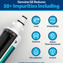GE RPWFE Refrigerator Water Filter, Genuine Replacement Filter, Reduces Lead, Sulfur, And Over 50 Other Impurities. Replace Every 6 Months For Best Results-No CHIP. 1-Pack. - View 3