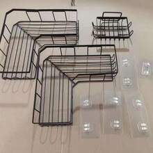2-3pcs Bathroom Storage Rack, Bathroom Wall Storage, Kitchen Storage Rack, Balcony Storage Rack, Suitable For Kitchen, Bathroom, Toilet, Balcony, Tungsten Steel Material, Sturdy And Durable, Moisture-Proof And Rust-Proof, Bottle And Jar Storage Rack, Space-Saving, Two Installation Methods, Drill-Free Storage Rack - Multicolor - View 8