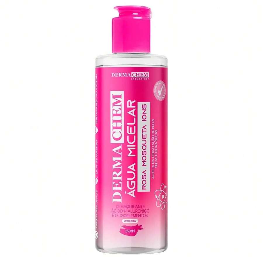 Água Micelar Rosa Mosqueta  250ml Dermachem - Limpeza profunda - Visão 1