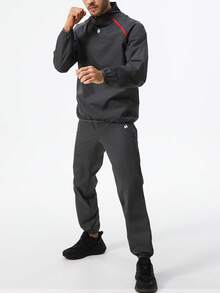 HOTSUIT Traje de sauna para hombres - Chaqueta y pantalones deportivos, adecuado para pérdida de peso y fitness, perfecto para entrenamientos de primavera, verano y otoño, regalo del Día de San Valentín - Gris - Ver 4