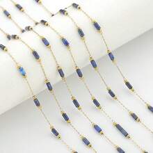50cm/19.69inch Stainless Steel Cylindrical Crystal With Small Bead Chain, Multiple Colors Available, DIY Jewelry Chain Suitable For Handmade Braided DIY Necklace, Bracelet, Anklet, Collarbone Chain, Glasses Decoration Chain, Bag Hanging Chain, Tassel Bracelet, Bohemian Style Jewelry Accessories, Jewelry Making Materials - Chain - View 16