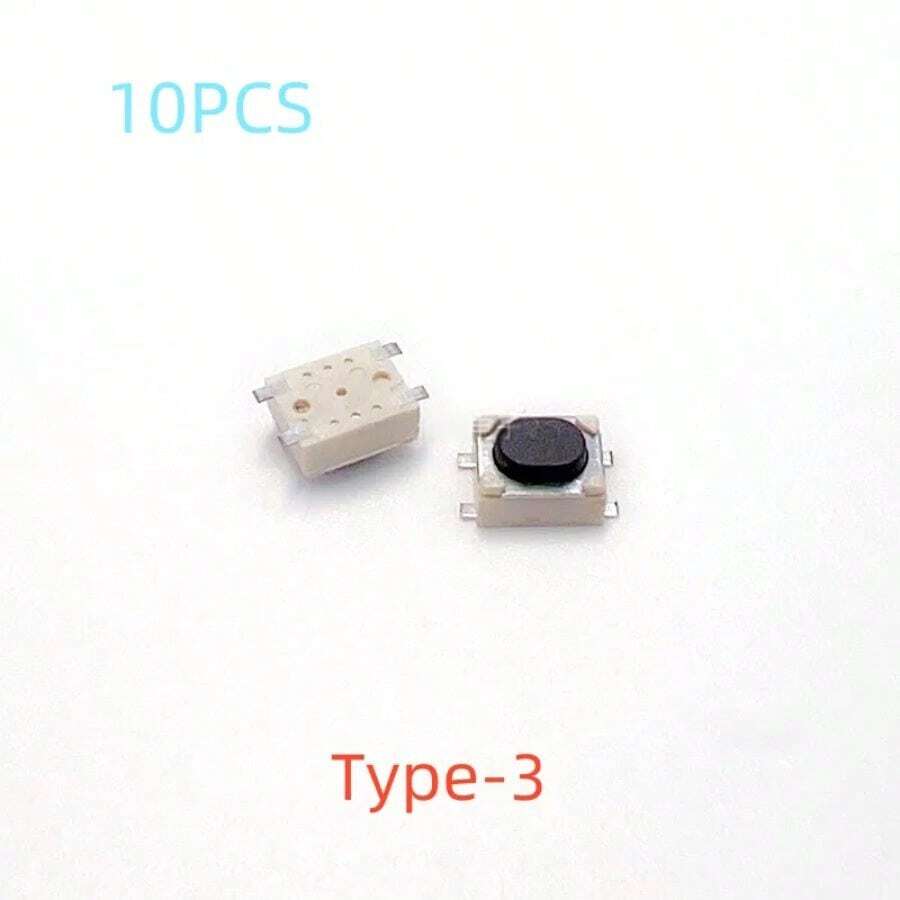 10/100pcs 3X4X2.5 Patch Flat Foot Button Touch Switch 3.2*4.2*2.5 Feet Car Key Button. - Type-3 + 10PCS - View 1