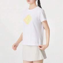 Columbia Summer Women's Round Neck Short Sleeve Casual Comfortable Breathable Running Sports T-Shirt - White - View 2
