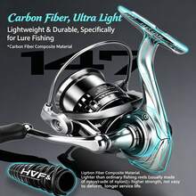 HASIDA Carbon Fiber Fishing Reel Lightweight Spinning Reel Ultra Smooth Casting Reel For Lure Fishing - Silver - View 1