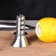 1个不锈钢手动柠檬榨汁器，手工柑橘榨汁器和柠檬醒酒器 - 銀色 - 查看 9