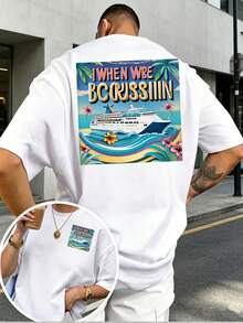 La camiseta estampada por ambos lados When We Rule adecuada para vacaciones en familia, actividades de-building corporativas y festivales deúsica de verano-un regalo y ropa - Blanco - Ver 1