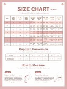 1pc Women's Fashionable Comfortable Underwire Non-Padded Solid Color Sexy Versatile Bra - Black - View 2