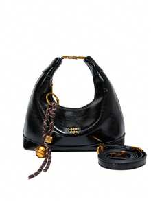Vintage Faux Leather Crossbody Bag For Women Retro Style Kiss Lock Handbag Fashion Solid Color Lightweight City Crossbody Bag Mom Bag Beach Bag - 彩色 - 查看 12