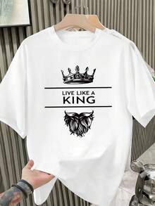Men Plus Size T-Shirts - White - View 2