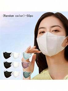 10/50/100/200 buah Masker Wajah Sekali Pakai 3D Warna Morandi Tipis Baru, Desain Unisex, Gaya Melangsingkan Wajah. Penting untuk Hari Valentine, Ulang Tahun, dan Pekerjaan Sehari-hari - MultiWarna - View 7