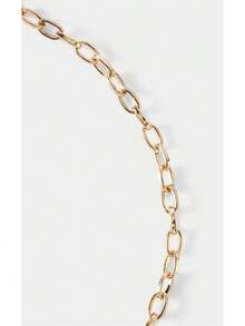 Noxbound 1 pieza Collar con colgante de corazón rojo en forma de tambor recubierto de aleación 3D y gota de agua dorada de moda - Café integral - Ver 4