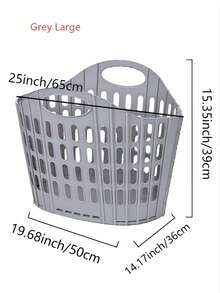 1/2 Pcs Modern Foldable Laundry Basket - Portable Wall-Mounted Detachable Multi-Function Space-Saving Dirty Clothes Storage Rack, Two Sizes Available, Durable PP Square Laundry Basket, Home And Bathroom Storage, Collapsible Laundry Basket. - Multicolor - View 18