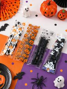 100入萬聖節自黏密封袋 南瓜/幽靈/女巫禮物袋 Happy Halloween 自黏袋 萬聖節派對裝飾 萬聖節裝飾 不給糖就搗蛋禮物包裝袋 恐怖萬聖節裝飾 禮物包裝袋 鬼屋裝飾 派對小禮品 - 萬聖混款 - 查看 9