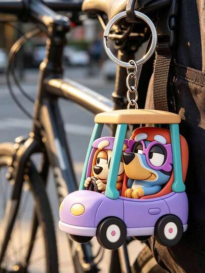 asmodee Cute Doll Car "Breey", Metal Keychain, Car Accessories, Couple Items, Doll Pendant, Bag And Package Decorations, A Small Gift For Relatives And Friend