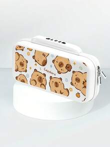 Cartoon Animal Capybara Pattern Game Console Shell And Accessories For Switch/Switch OLED, Including Protective Case, Storage Bag, Dock Shell, Console Dust Cover, Game Card Box, Controller Protective Sleeve And More Accessories Available, Suitable For Christmas, Spring Romance, Valentine's Day, Back To School Season And Other Occasions As Gifts - View 14