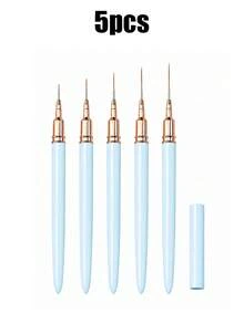 10PCS/5PCS Nail Liner Brush Set, Ultra-Fine Liner Brushes For Nails, Nail Art Brushes Suitable For Gel Nail Polish, Detail Painting And Drawing, Professional Nail Salon Tools - Multicolor - View 13