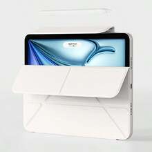 Strong Magnetic Adsorption Slim Tri-Fold Stand Protective Case Compatible With IPad Pro 13-Inch M5 M4 2026, Air 11 M2 10.9, Air 5th Gen 10th Gen 11th Gen A16 2025 M3 Air 13, Supports Pencil Pro And Pencil - Beige Y - View 6