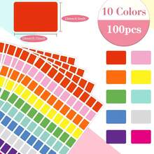 10 Sheets Colorful Categorized Index Label Stickers 16X21.5cm Waterproof Easy-Tear Self-Adhesive Name Labels Office Stationery Marking Stickers - Index Labels - View 2