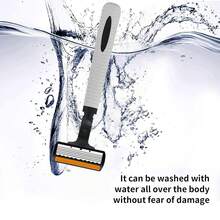 6-Layer Manual Razor Blade Beauty Tool With Trimmer, Replaceable Blades And Razor Holder, Personal Care And Gifts, 10 Occasions Perfect For Men's&Women's Grooming, Essential Tool For Daily Shaving - Multicolor - View 6
