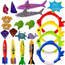 20Pcs Summer Pool Diving Swimming Toys For Kids Ages 3-12, Fun Swim Games Sinking Set, Underwater Dive Gifts With Stor - 20 Pieces - View 7