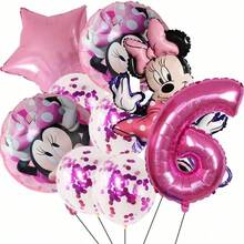 Party Balloon Set, Pink Star And Cartoon Foil Balloons With Sequin Balloons, For Milestone Birthday Decoration - As Shown In the Figure - View 13