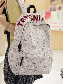 Large Capacity Solid Color Classic Backpack - Multicolor - View 3
