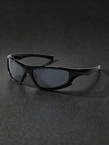 One Pair Of Pink, White, And Black Framed Eyeglasses With Mercury Gradient Lenses For A Snug Fit, Perfect For Outdoor Cycling, Sports, Travel, And Vacations. - Sports Glasses - Gradient - View 10