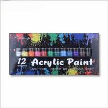 36 Colors Acrylic Paint Set 12ml  Rich Pigment Art Painting Supplies For Canvas Wood Rock DIY Craft Artist Beginners - 36-color Acrylic - View 6