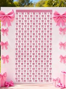 2 pièces Rideau de pluie à nœud rose brillant, rideau de franges pour décoration d'anniversaire, rideau mural de franges pour mariage, décoration de fond pour enterrement de vie de jeune fille, décoration murale pour baby shower, fond pour fête de révélation du , fond photo pour fête, décoration pour cérémonie d'anniversaire, fond pour spectacle sur scène, fournitures de fête rose, décoration de jardin, décoration d'intérieur, décoration de chambre, cadeau d'anniversaire, décoration de fête de plage hawaïenne, cadeau d'été - arc rose - Voir 7